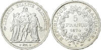 Frankreich 5 Francs Münze, Hercule, Paris, SS+, Silber, KM:820.1 -