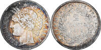 Frankreich 2 Francs 1873 A Cérès, Paris, Silber, SS, Gadoury:530, KM:817.1