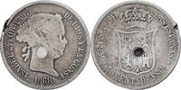 Spanien 40 Centimos De Escudo 1868 Madrid Madrid, Silber, S+, KM:6282