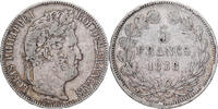 Frankreich 5 Francs Münze, Louis-Philippe, Marseille, S+, Silber -