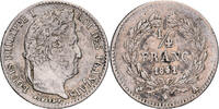 Frankreich 1/4 Franc Münze, Louis-Philippe, Paris, SS, Silber -