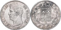 Frankreich 5 Francs Charles X, Paris, Silber, SS, Gadoury:644 -