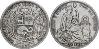 Peru Sol 1924 Philadelphia Münze, Philadelphia, S, Silber, KM:218.1