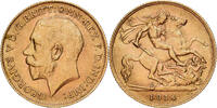Großbritannien 1/2 Sovereign George V, Gold, SS, KM:819 -