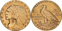 Vereinigte Staaten $5, Half Eagle 1913 U.S. Mint Indian Head, U.S. Mint, Gold, SS
