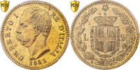 Italien 20 Lire Umberto I, Rome, Gold, PCGS, KM:21 -