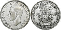 Großbritannien Shilling George VI, Silber, SS, KM:853 -