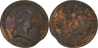 Österreich 6 Kreuzer Franz II (I), Prague, Kupfer, S+, KM:2128 -