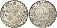 Frankreich 5 Francs Cérès, Paris, Silber, VZ, Gadoury:743, KM:819 -