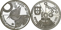 Portugal 100 Escudos Lisbon, Silber, UNZ+, KM:649a -