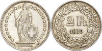 Schweiz 2 Francs Bern, Silber, SS+, KM:21 -