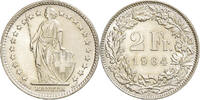 Schweiz 2 Francs Bern, Silber, UNZ, KM:21 -