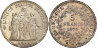 Frankreich 5 Francs Hercule, Paris, Silber, VZ, Gadoury:745a, KM:820.1 -