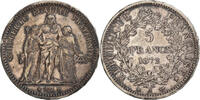 Frankreich 5 Francs Hercule, Paris, Silber, S+, Gadoury:745a, KM:820.1 -