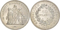 Frankreich 50 Francs Hercule, Avers 20 francs, Silber, UNZ -