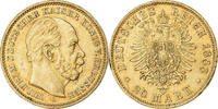 Deutsch Staaten 20 Mark PRUSSIA, Wilhelm I, Berlin, Gold, VZ, KM:505 -