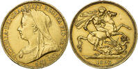 Großbritannien 2 Pounds Victoria, London, Gold, SS+, KM:786 -