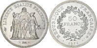 Frankreich 50 Francs Hercule, Hybrid issue, Silber, VZ+, Gadoury:882a -
