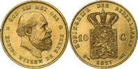 Niederlande 10 Gulden William III, Gold, VZ+, KM:106 -