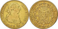 Spanien 2 Escudos 1788 Madrid Charles III, Madrid, Gold, S+, KM:417.1a