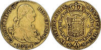 Spanien 2 Escudos 1794 Madrid Charles IV, Madrid, Gold, S+, KM:435.1