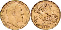 Großbritannien 1/2 Sovereign Edward VII, London, Gold, VZ+, KM:804 -