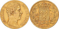 Frankreich 20 Francs Charles X, Paris, Gold, SS+, KM:726.1 -