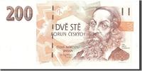 Tschechische Republik 200 Korun Geldschein, Undated, KM:19, UNZ -