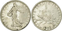 Frankreich Franc Münze, Semeuse, Paris, S+, Silber, Gadoury:467 -