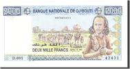 Dschibuti 2000 Francs Geldschein, Undated, KM:40, UNZ -