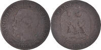 Frankreich 5 Centimes Münze, Napoleon III, Napoléon III, Strasbourg -