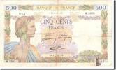Frankreich 5000 Francs Geldschein, 1942-04-02, S+, Fayette:46.36, KM:97c -