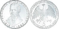Bundesrepublik Deutschland 5 Mark Münze, Hamburg, Germany, SS+, Silber -