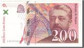 Frankreich 200 Francs Geldschein, Undated, SS, KM:159a -