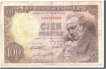 Spanien 100 Pesetas Geldschein, 1946-02-19, KM:131a, S -