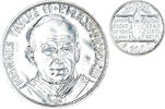 Vatikanstadt 1000 Lire Münze, John Paul II, FDC, STGL, Silber, KM:250 -