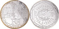 Frankreich 10 Euro Paris, Limousin, STGL, Silber, Gadoury:EU514, KM:1878 -