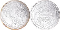 Frankreich 10 Euro Paris, Martinique, STGL, Silber, KM:1879 -