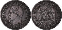 Frankreich 2 Centimes Münze, Napoleon III, Napoléon III, Bordeaux, S -