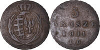 Polen 3 Grosze 1811 Münze, Friedrich August I, Friedrich August I I. B., S+