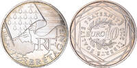 Frankreich 10 Euro Paris, Bretagne, VZ+, Silber, KM:1648 -