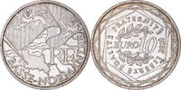 Frankreich 10 Euro Basse-Normandie, SS+, Silber, KM:New -
