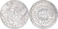 Frankreich 10 Euro Centre, Paris, UNZ+, Silber, KM:1650 -