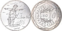 Frankreich 10 Euro Liberté, Paris, Sempé, UNZ, Silber -