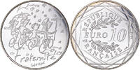 Frankreich 10 Euro Fraternité Automne Sempé, Paris, UNZ+, Silber -