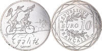 Frankreich 10 Euro Egalité Eté Sempé, STGL, Silber, Gadoury:EU718 -
