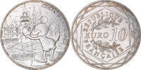 Frankreich 10 Euro MICKEY UN TOUR DE LOIRE., SS+, Silber -