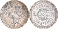 Frankreich 10 Euro Haute Normandie, Paris, VZ, Silber, Gadoury:EU514 -