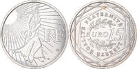 Frankreich 15 Euro Semeuse, UNZ, Silber, Gadoury:2, KM:1535 -