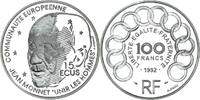 Frankreich 100 Francs-15 Ecus Münze, UNIR LES HOMMES., Pessac, 100 -